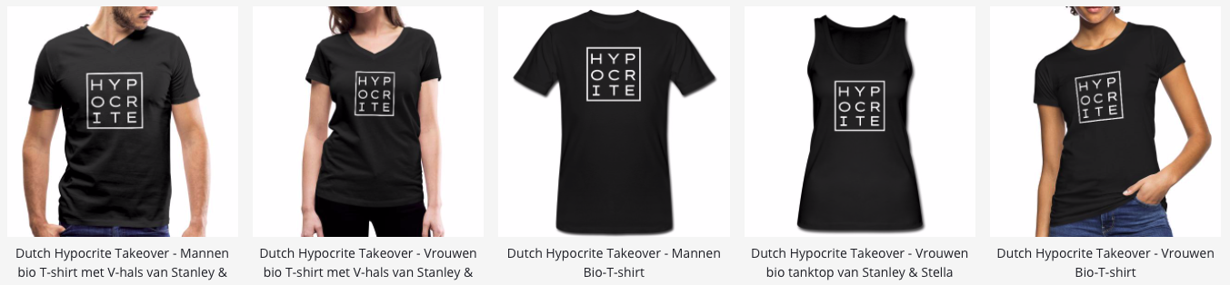 Nieuwe Dutch Hypocrite kleding